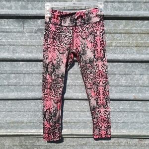 Snake Skin Design Pink & Black High Energie Leggings